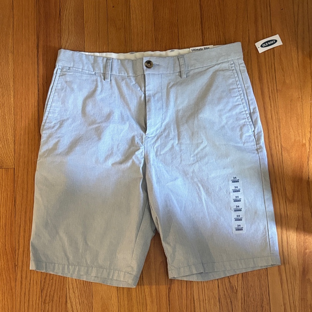 Old Navy Light Blue Flat Front Men's Shorts